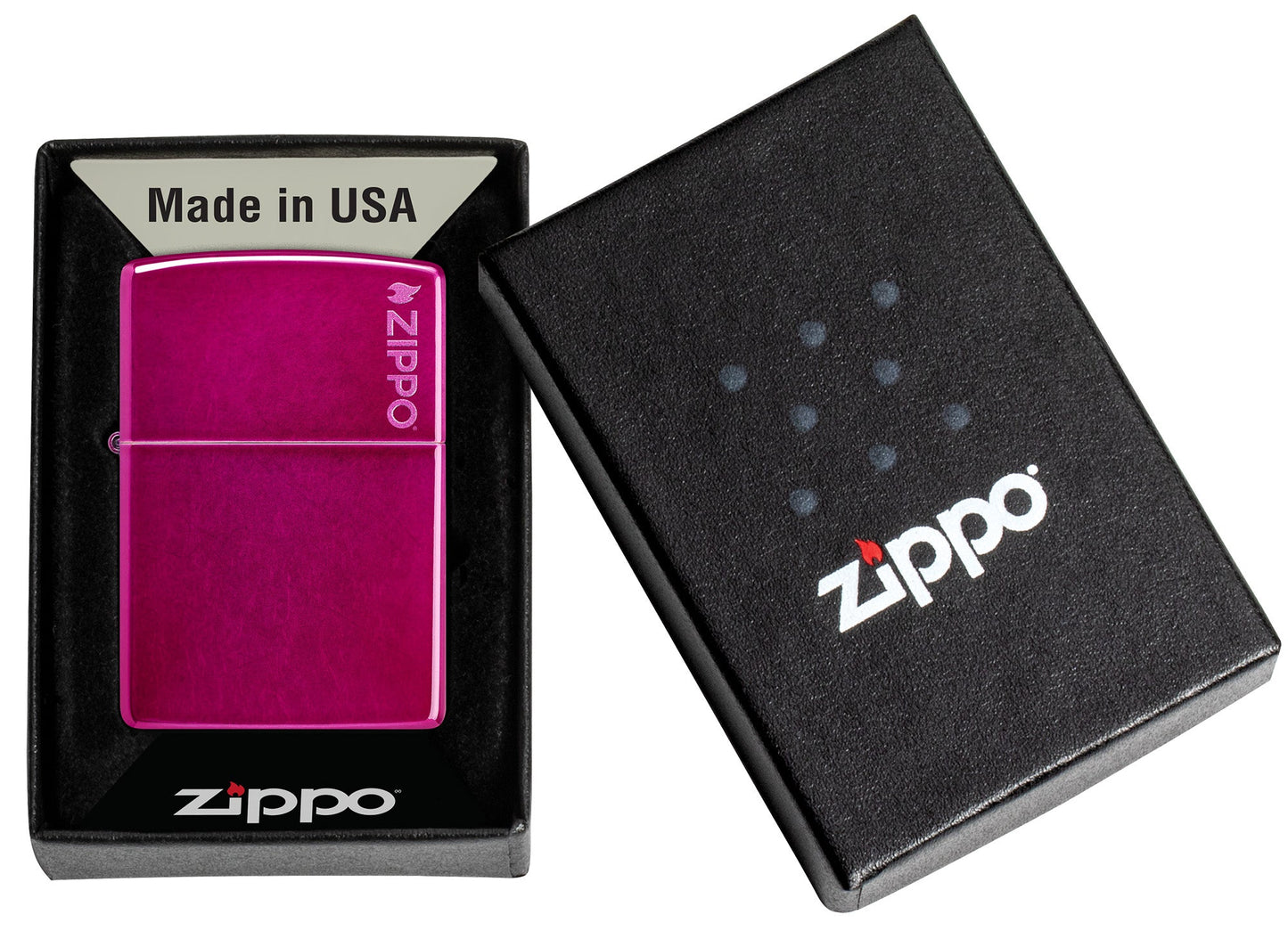 Classic Candy Raspberry con logotipo de Zippo