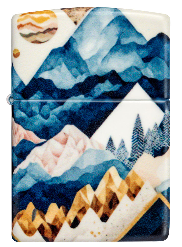 Diseño de collage de montañas