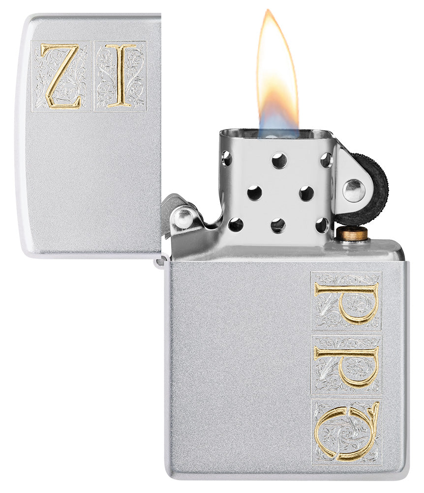 Diseño de monograma Zippo