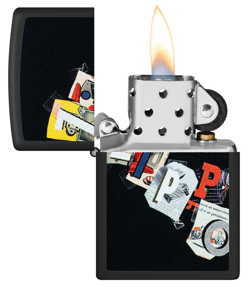 Diseño de collage de Zippo
