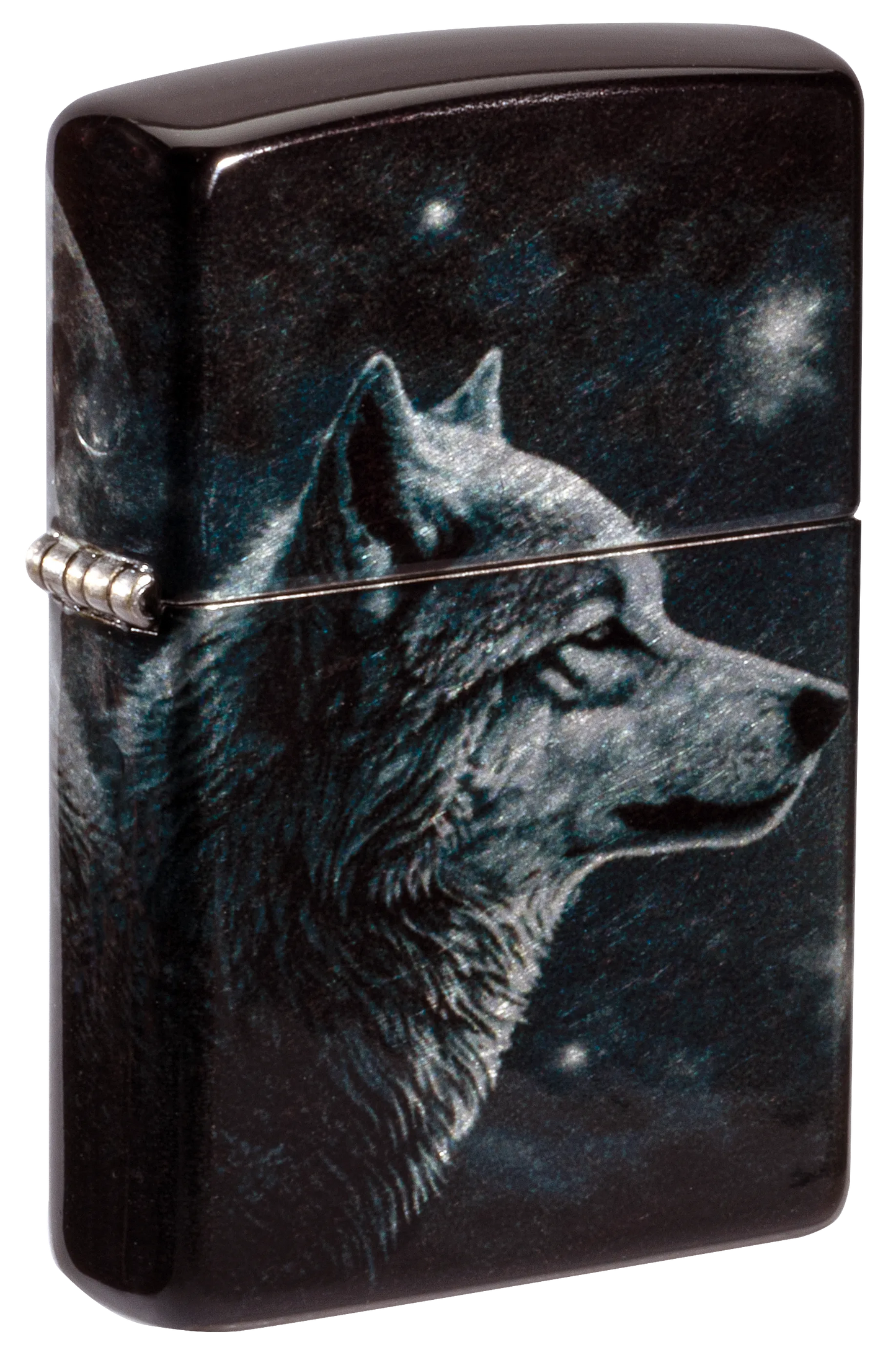 Diseño de lobo y luna