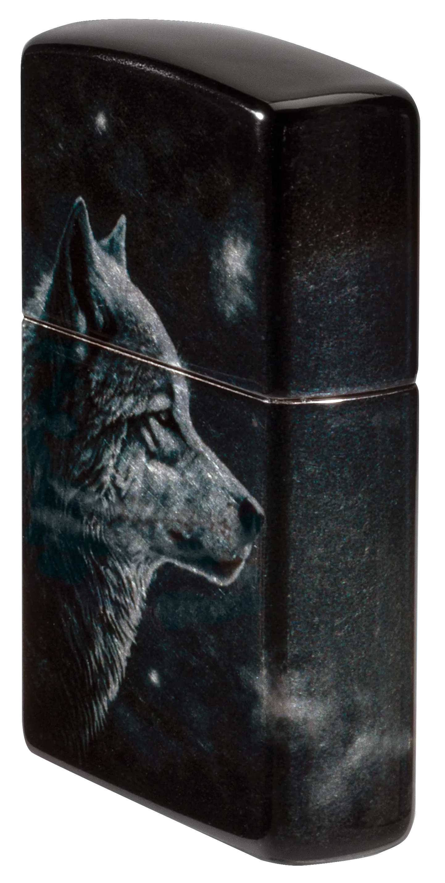 Diseño de lobo y luna