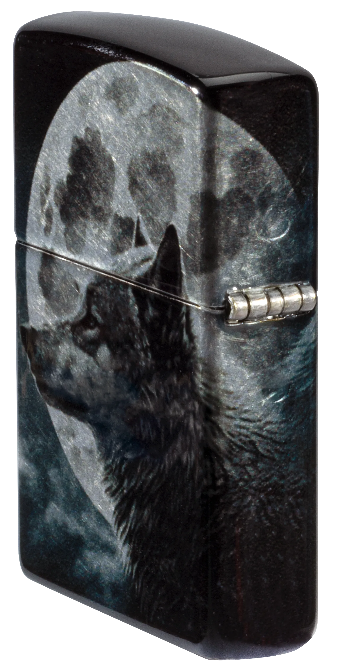 Diseño de lobo y luna