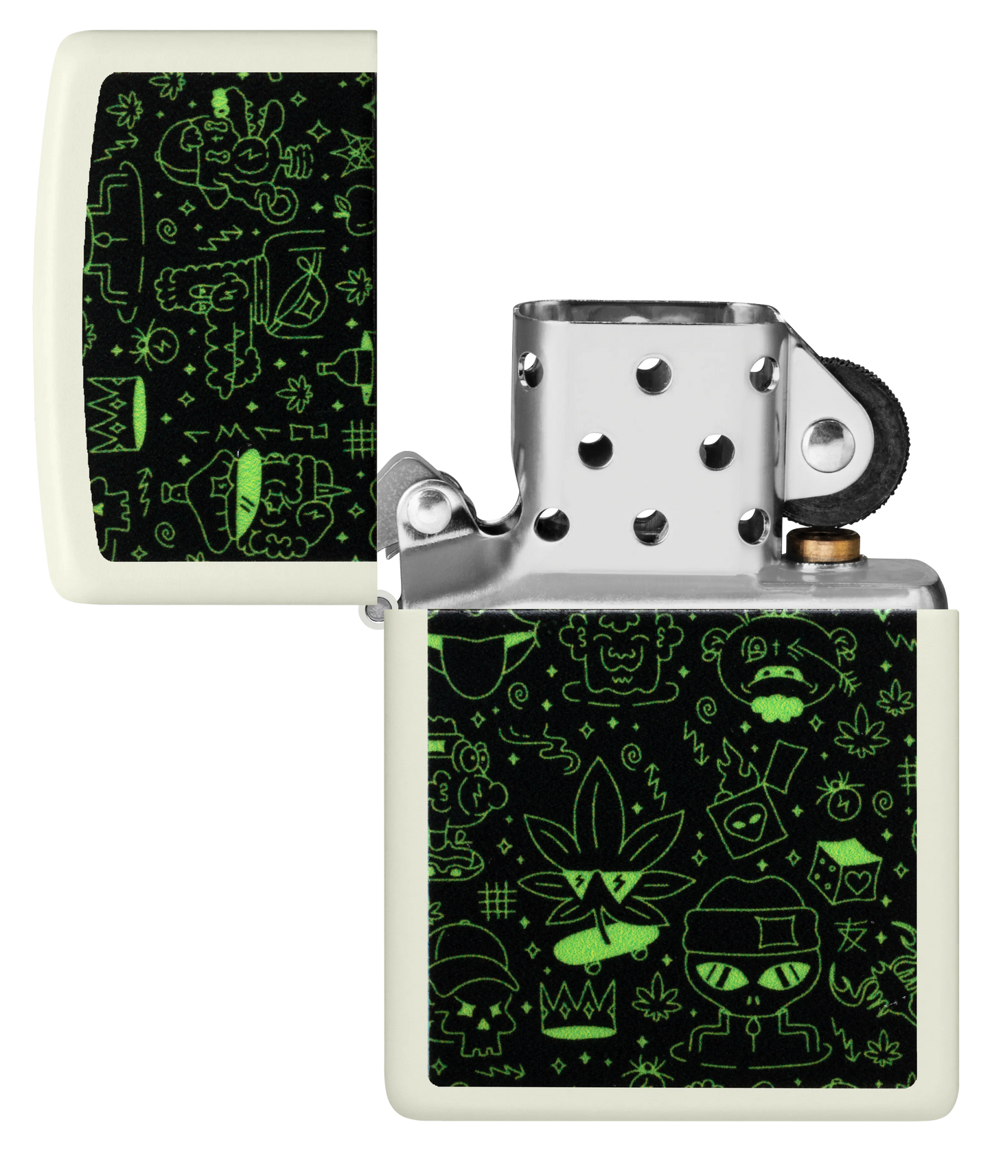 Diseño de cannabis y garabatos