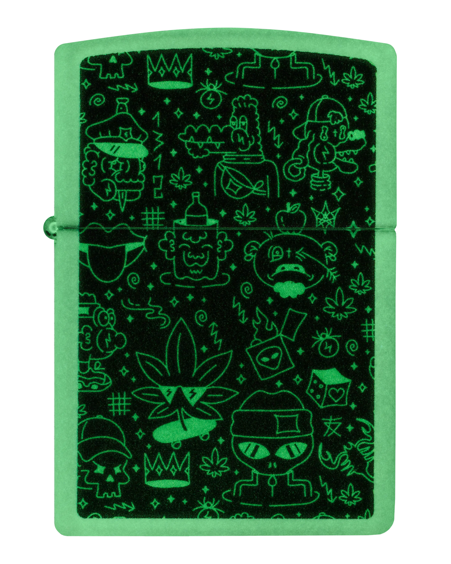 Diseño de cannabis y garabatos