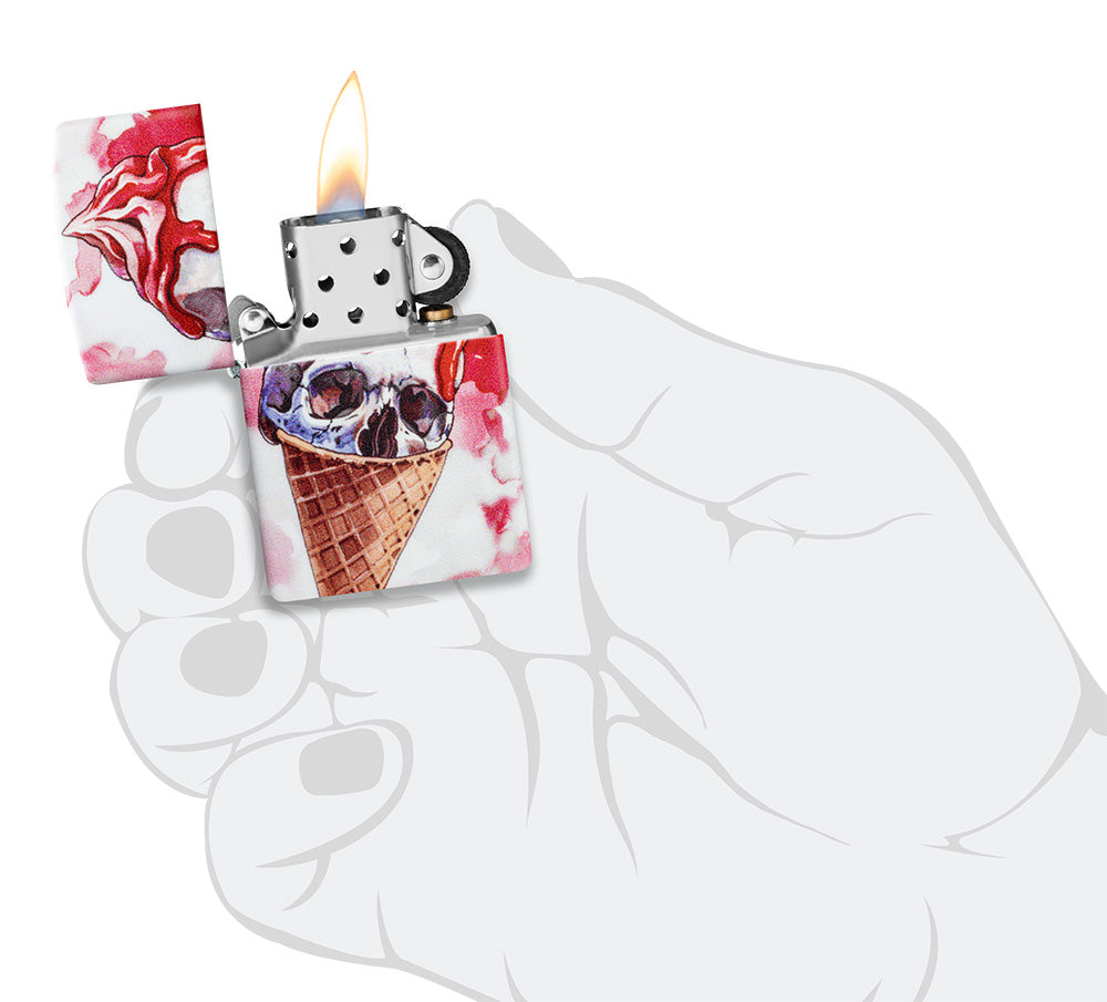Diseño de calaveras de helado