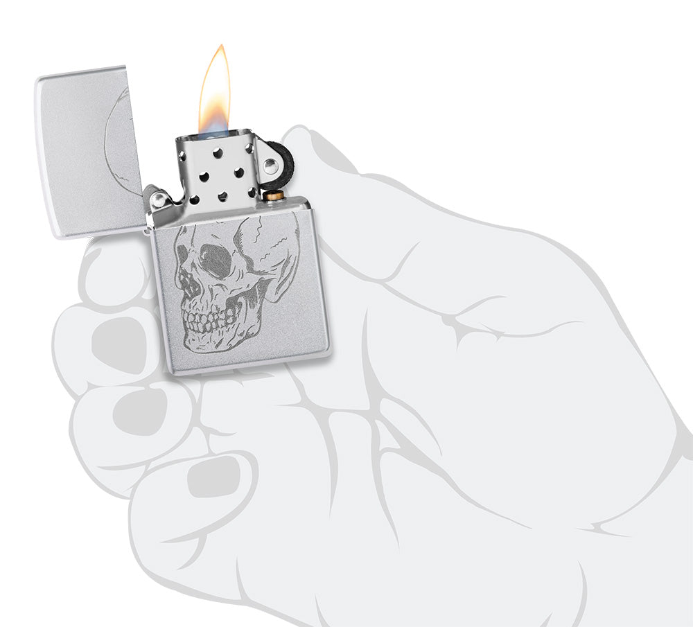 Diseño sutil de calavera