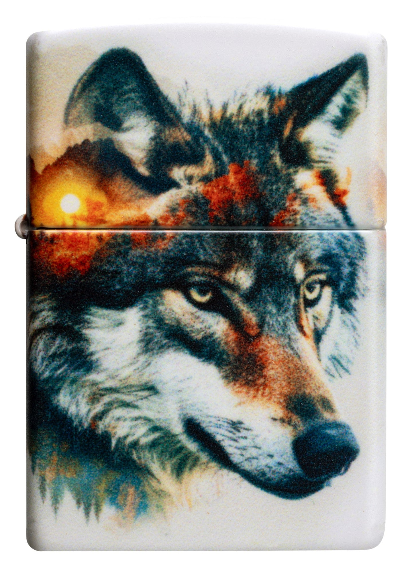 Diseño de lobo en acuarela