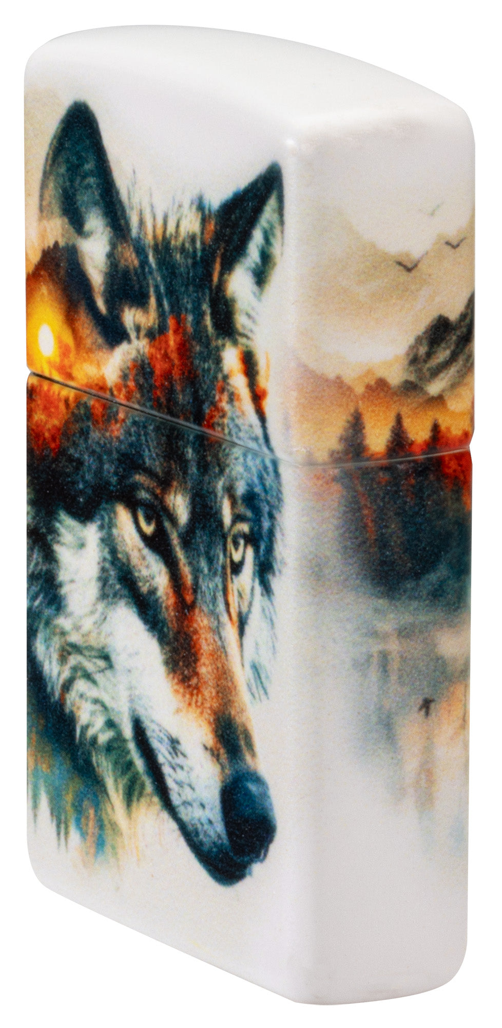 Diseño de lobo en acuarela
