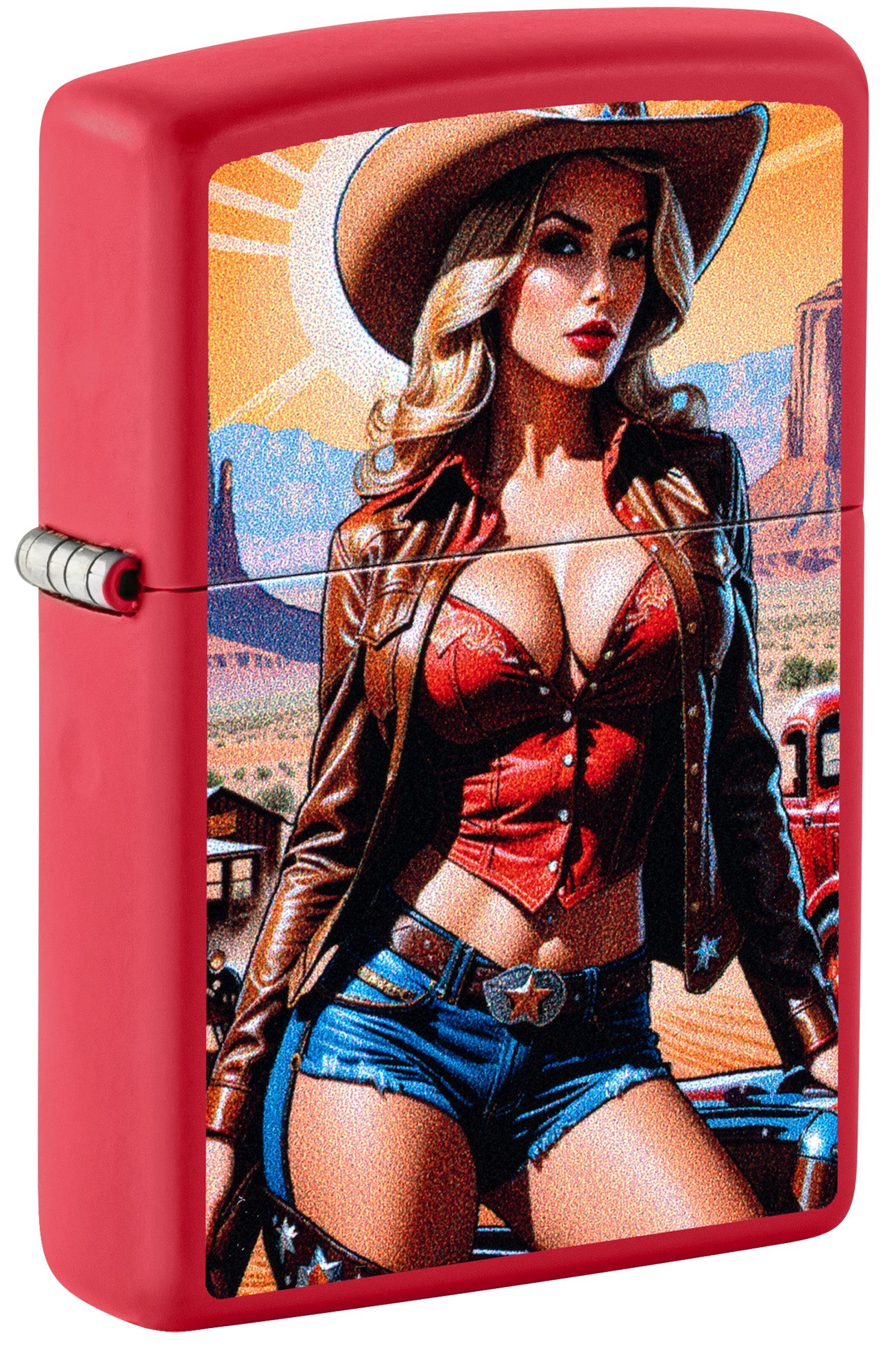 Diseño de pinup vaquera