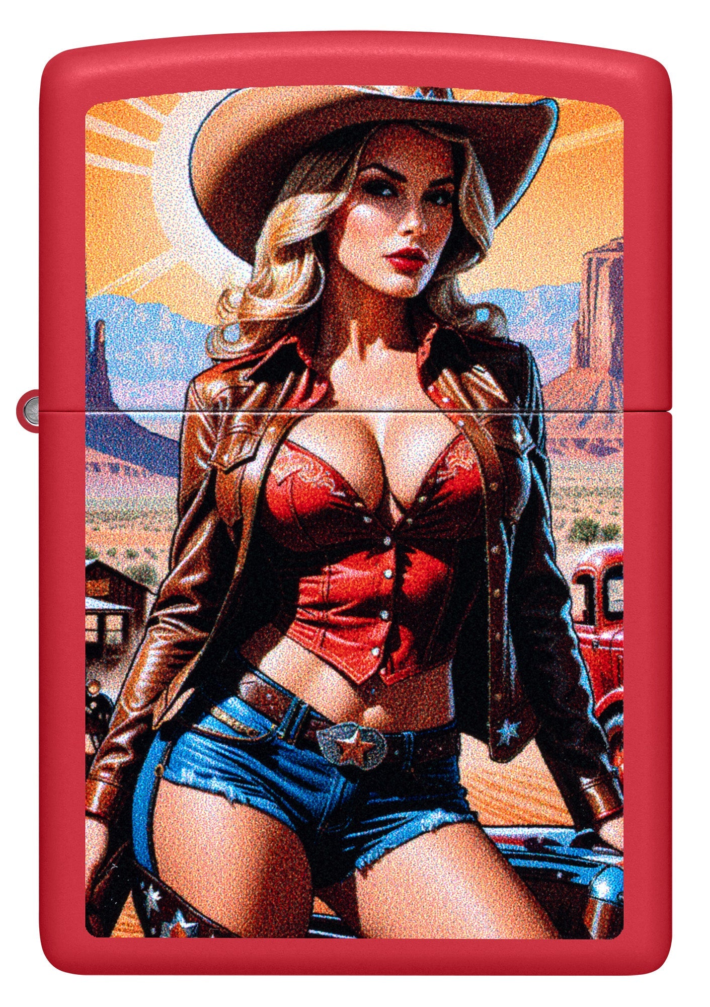 Diseño de pinup vaquera