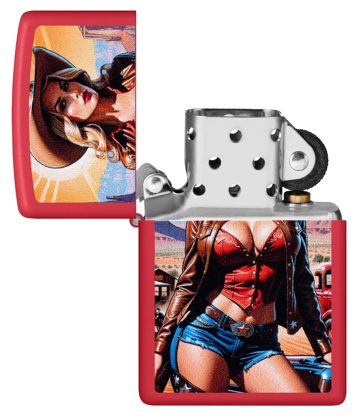 Diseño de pinup vaquera