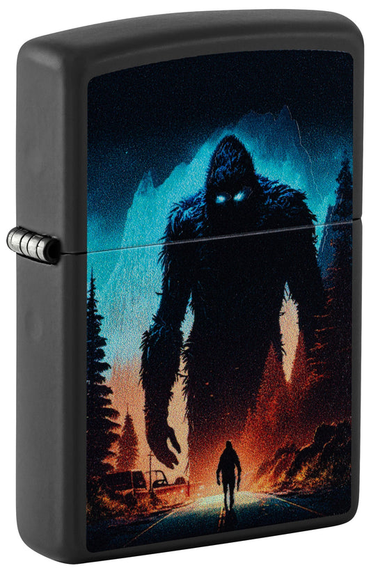 Diseño de sasquatch y luz negra