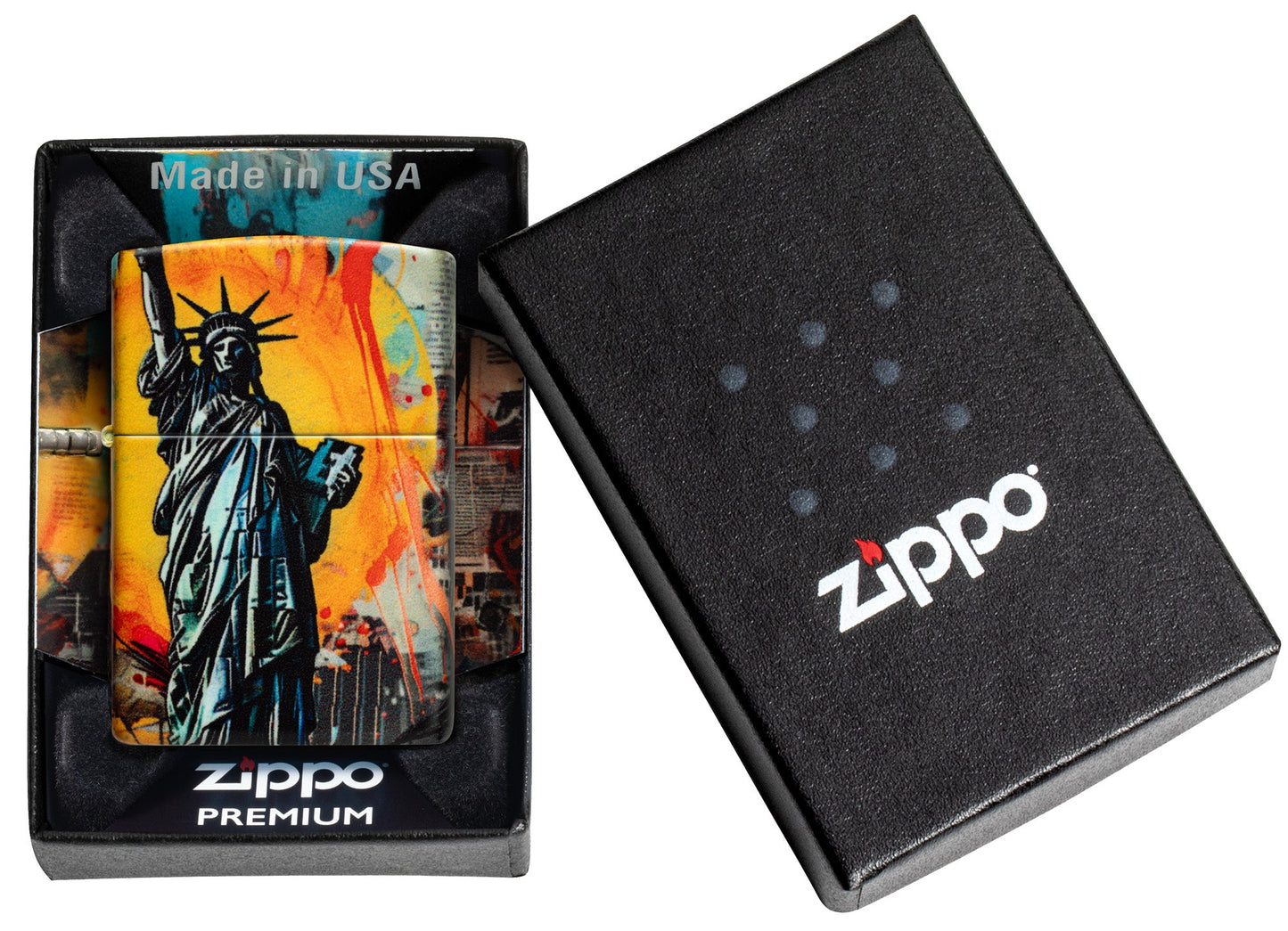 Diseño de collage de la Estatua de la Libertad