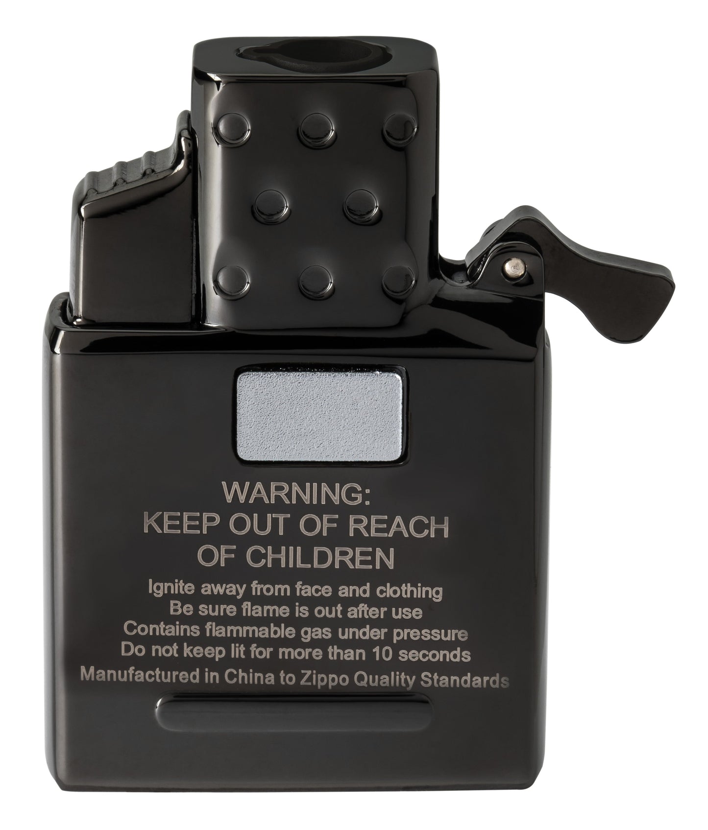 Recambio de encendedor de butano con llama simple – negro