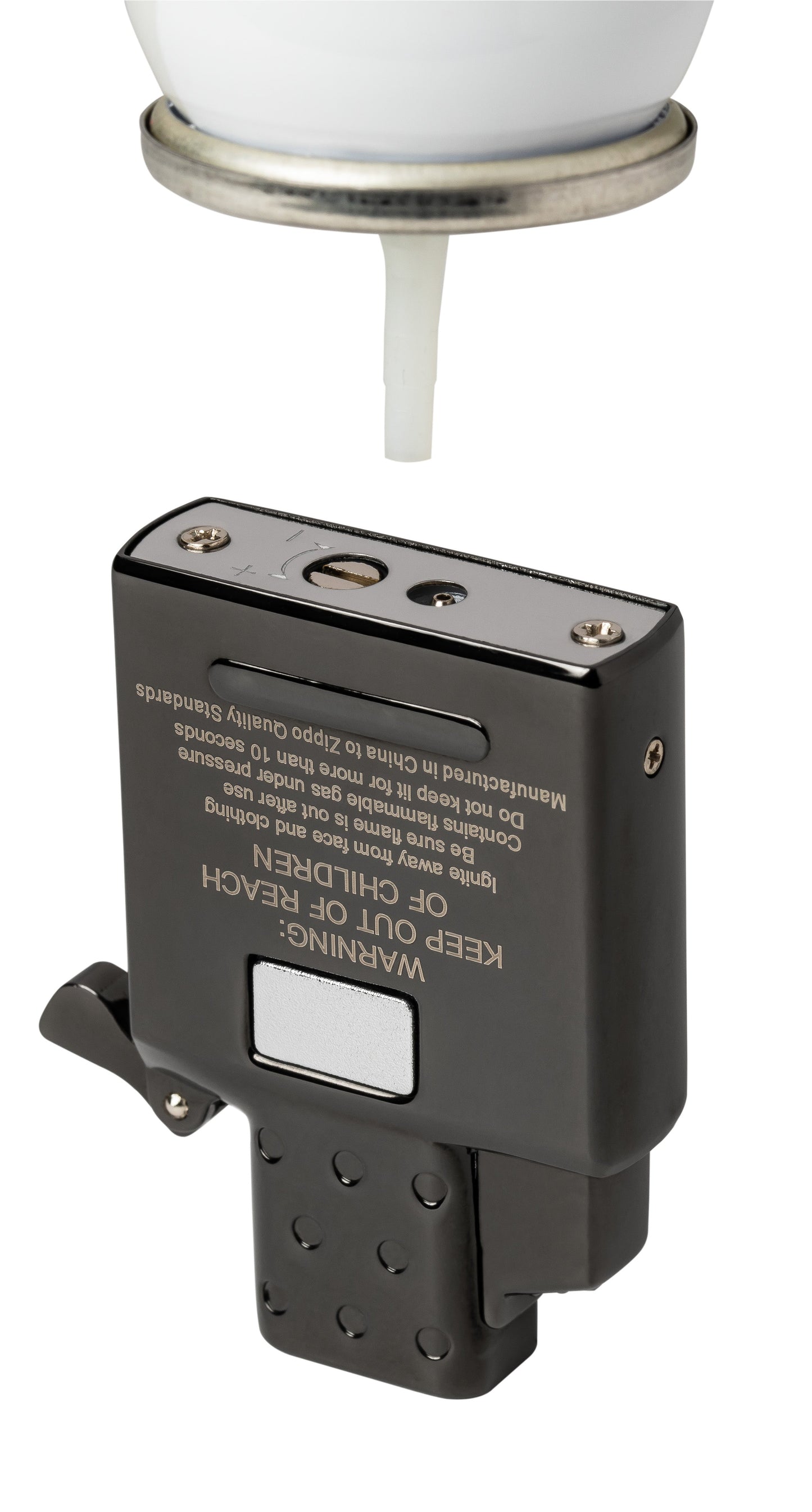 Recambio de encendedor de butano con llama simple – negro