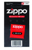 Vue de face emballage de mèches Zippo