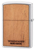 Vue de dos Zippo Woodchuck avec lettrage Woodchuck
