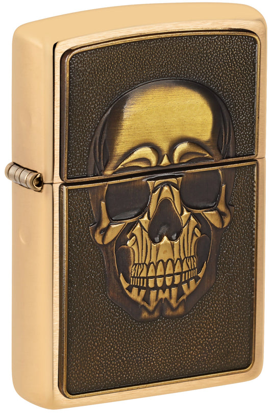 Emblema de calavera texturizada