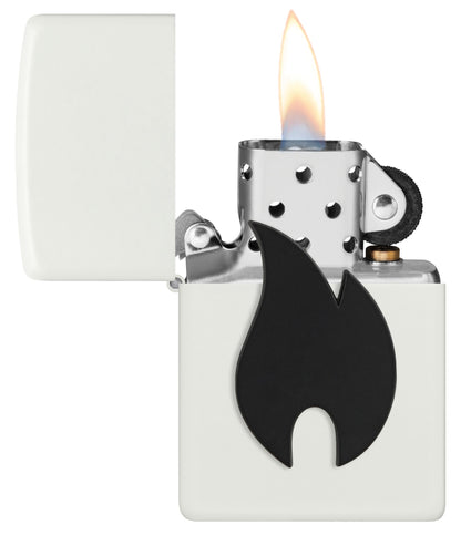 Emblema de llama negra