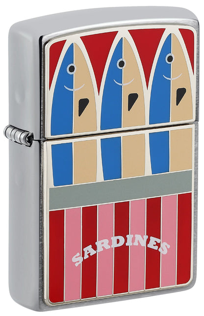 Emblema de lata de sardinas