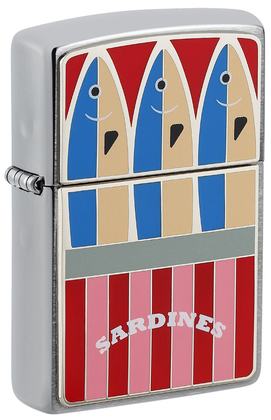 Emblema de lata de sardinas