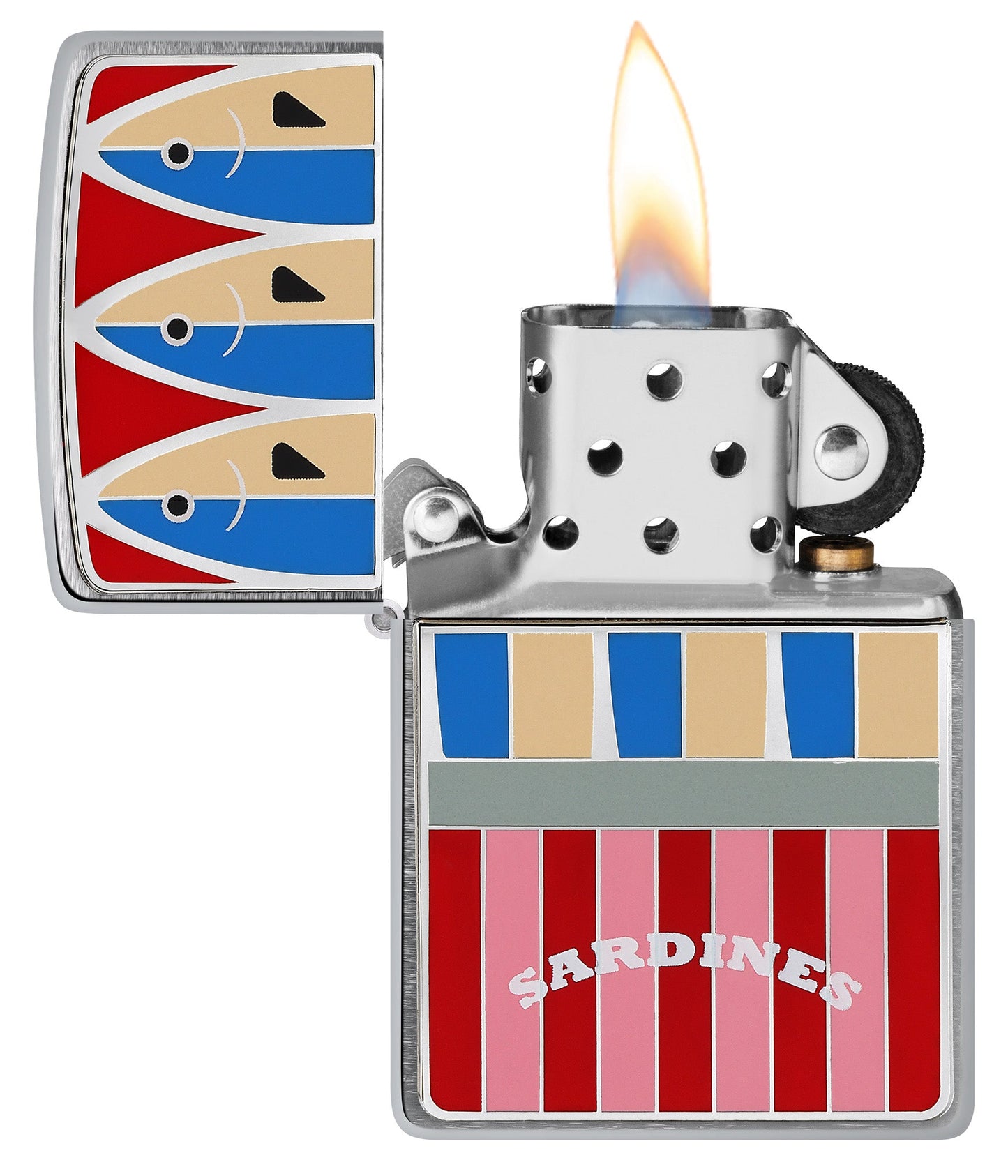 Emblema de lata de sardinas