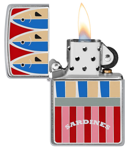 Emblema de lata de sardinas