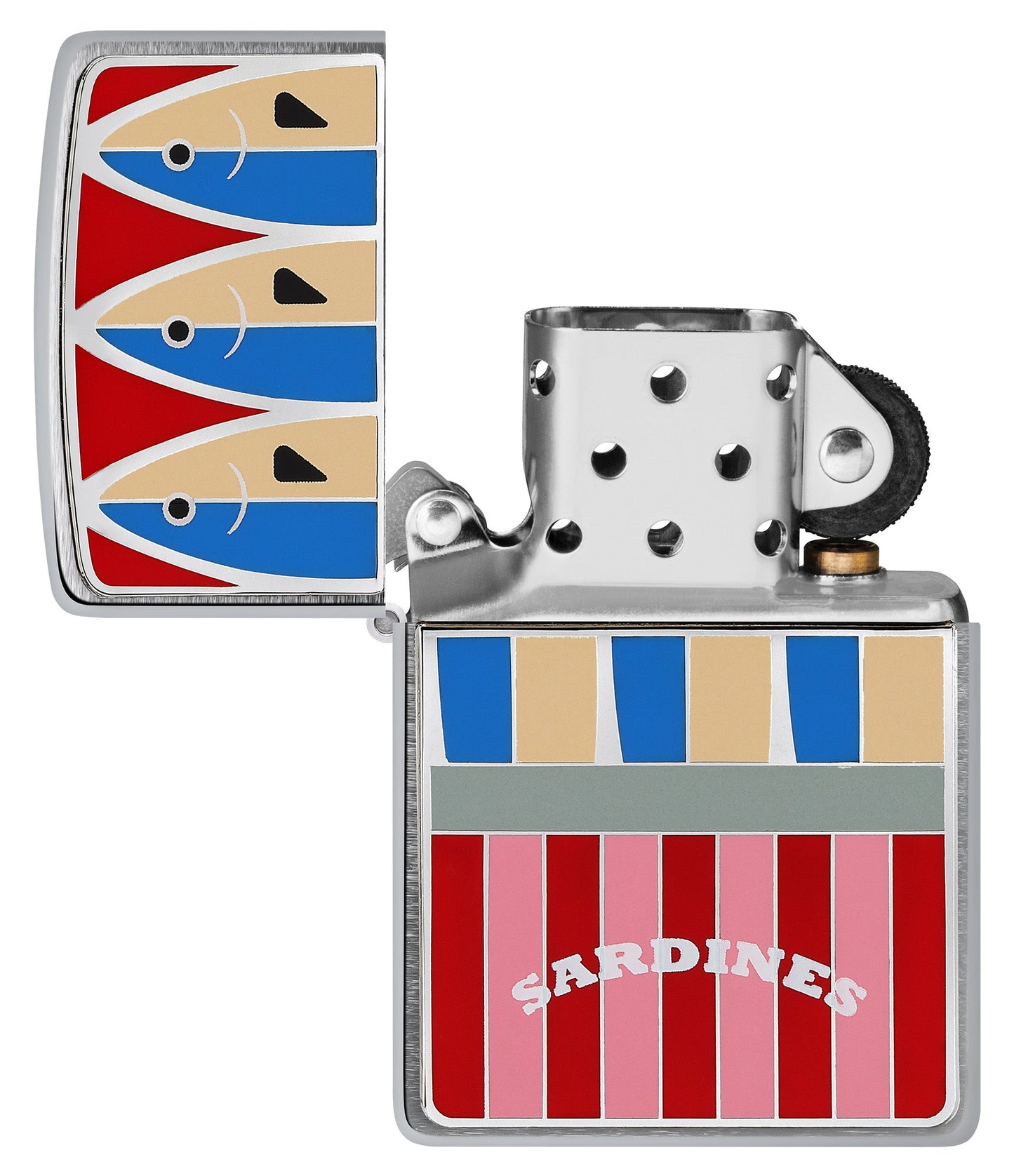 Emblema de lata de sardinas
