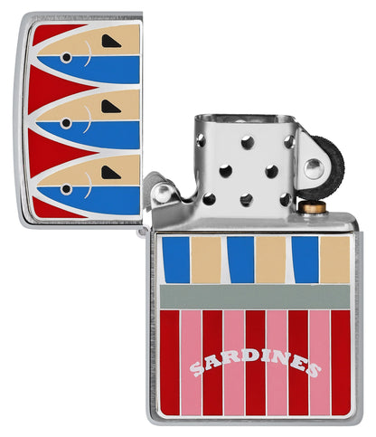 Emblema de lata de sardinas