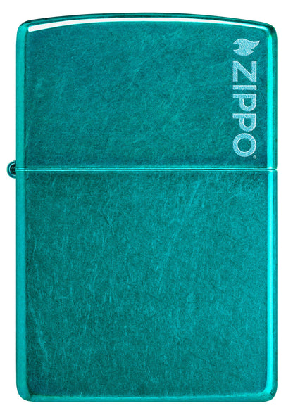 Classic Candy Teal con logotipo de Zippo