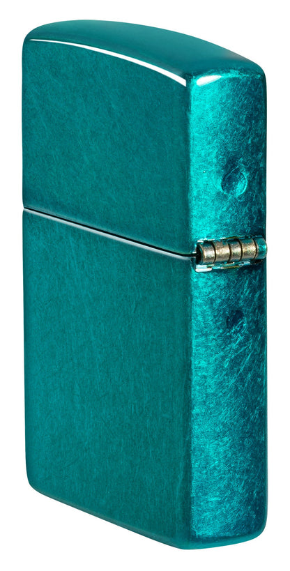 Classic Candy Teal con logotipo de Zippo