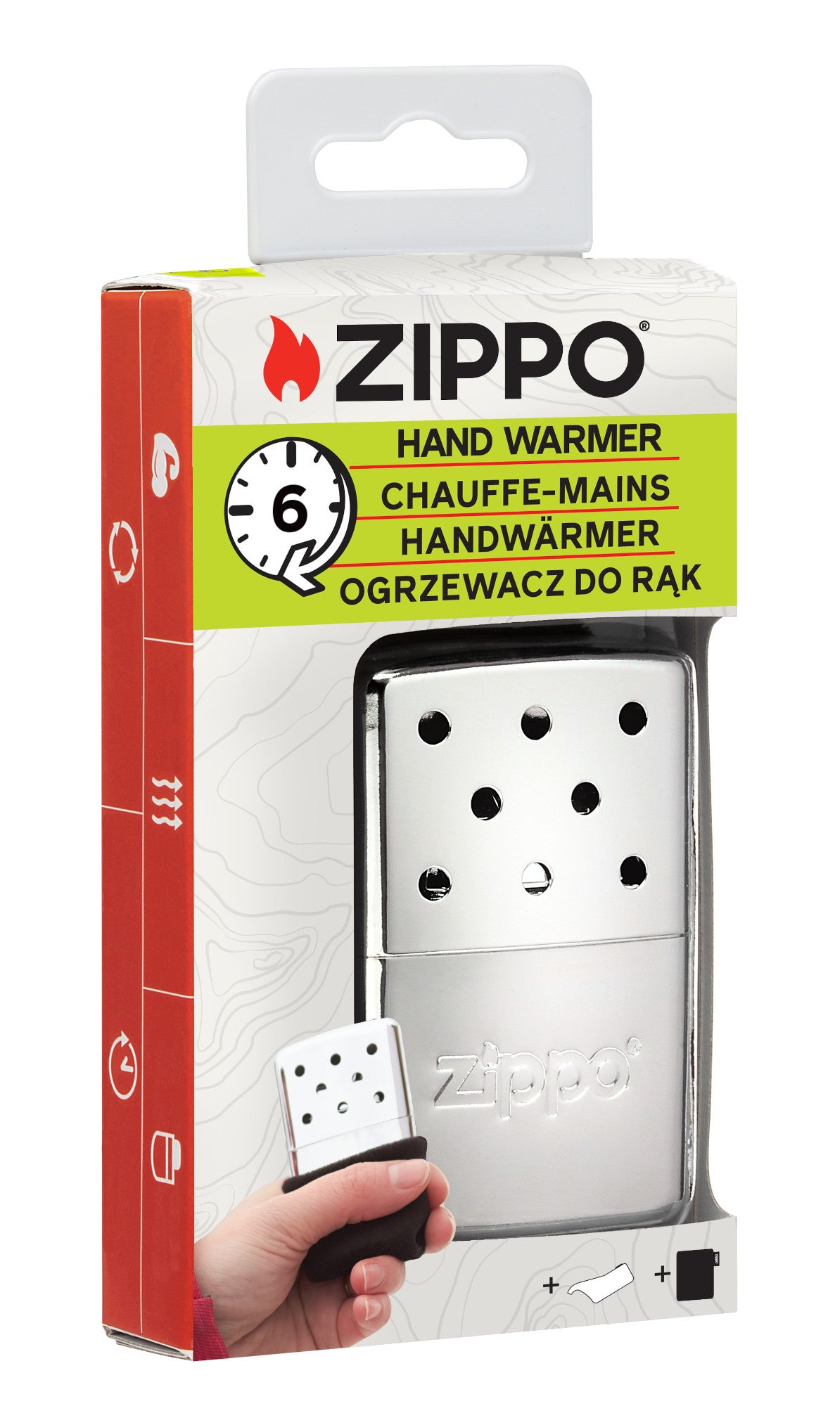 6-Hour Refillable Hand Warmer High Polish Chrome
