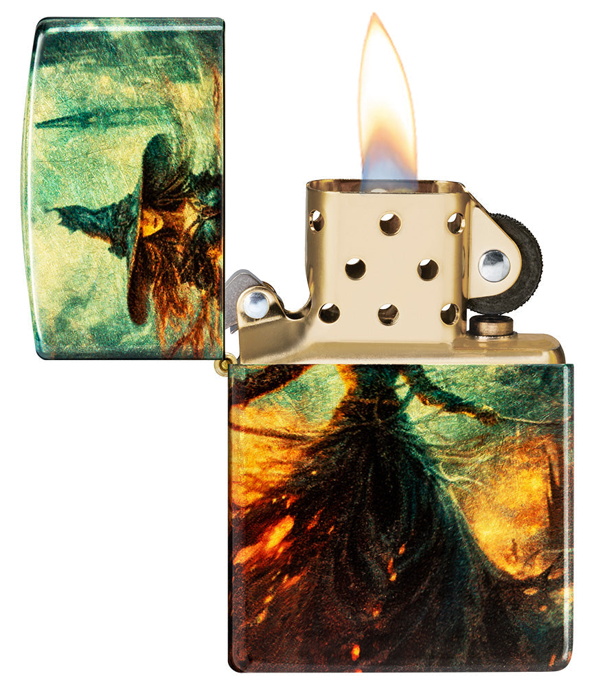 Diseño de hechicera de fuego