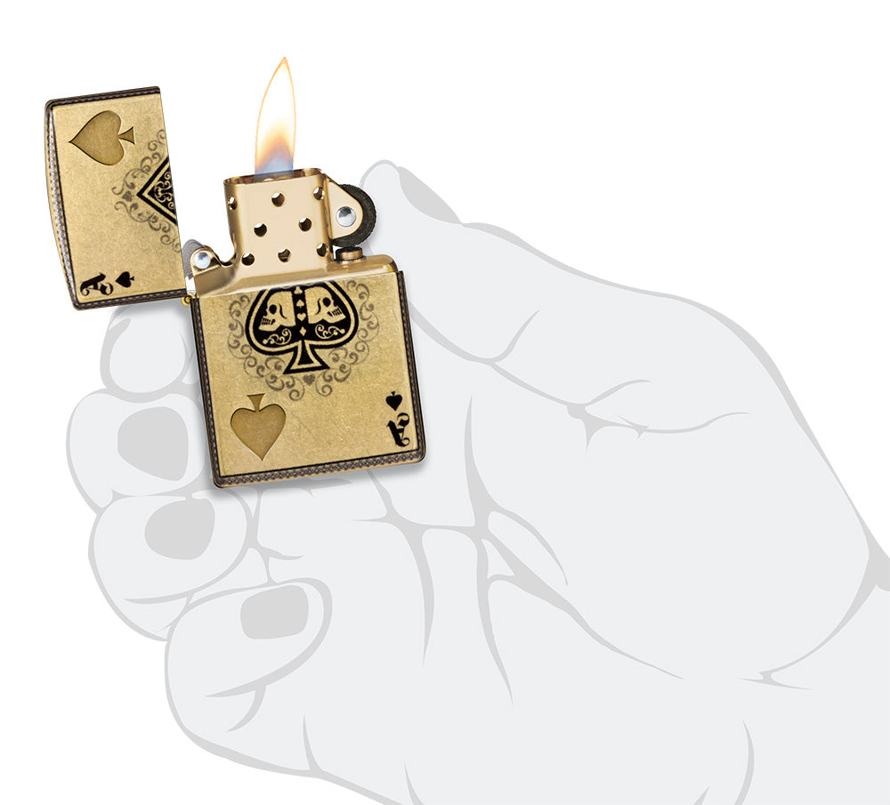 Diseño del as de calaveras