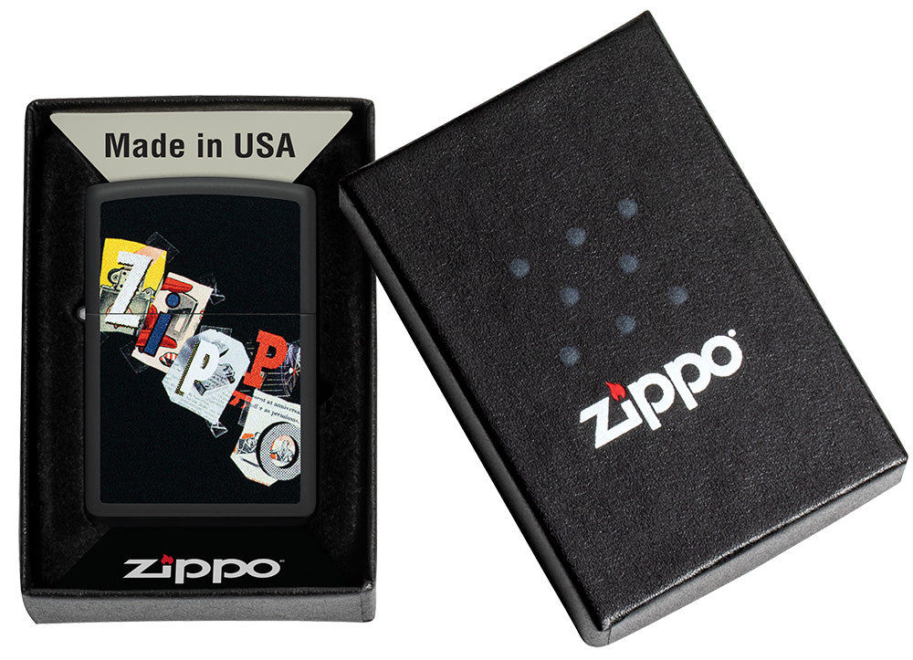 Diseño de collage de Zippo