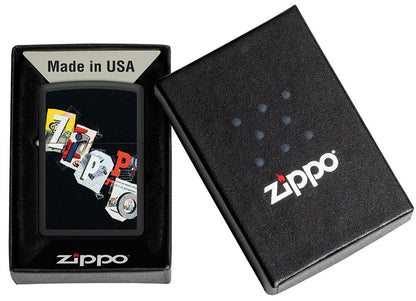 Diseño de collage de Zippo