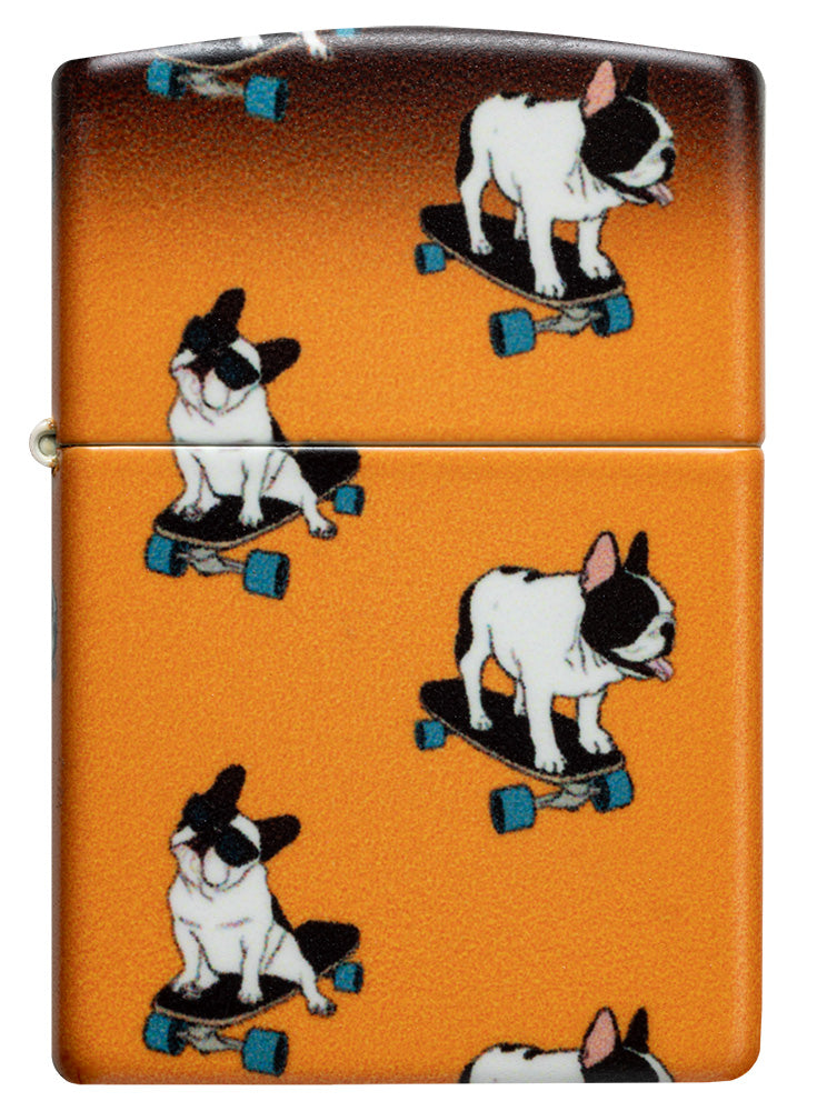 Diseño de bulldogs en monopatín