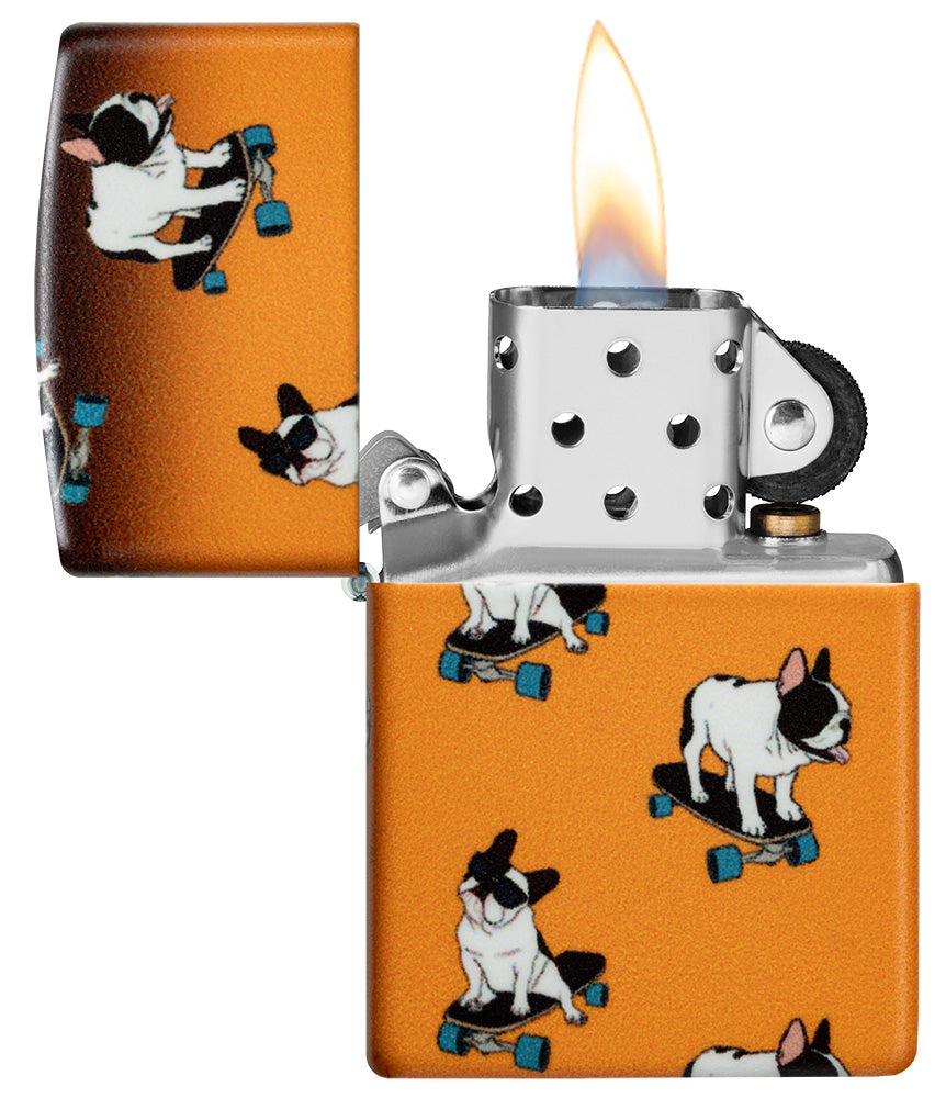 Diseño de bulldogs en monopatín