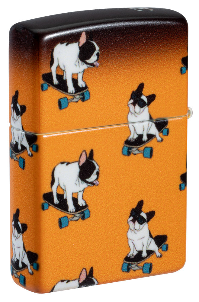 Diseño de bulldogs en monopatín