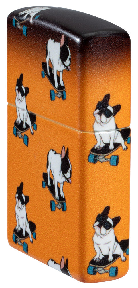 Diseño de bulldogs en monopatín