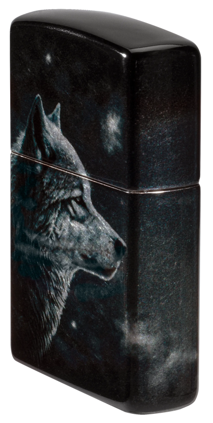 Diseño de lobo y luna