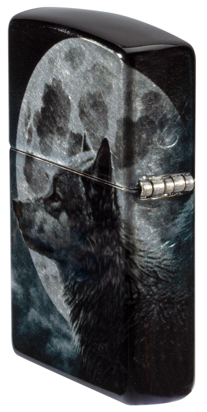 Diseño de lobo y luna