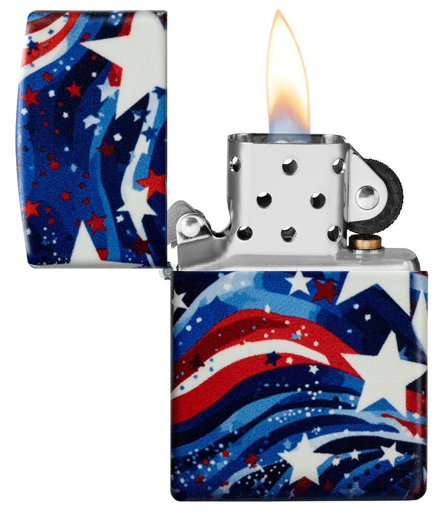 Diseño retro de estrellas y barras
