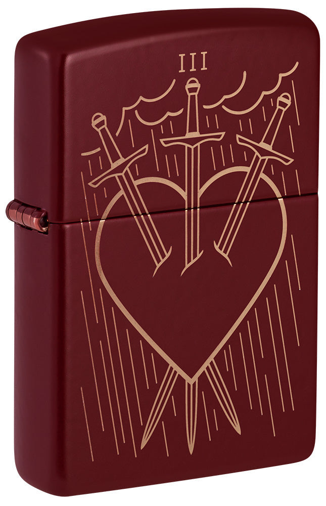Diseño de tres de espadas