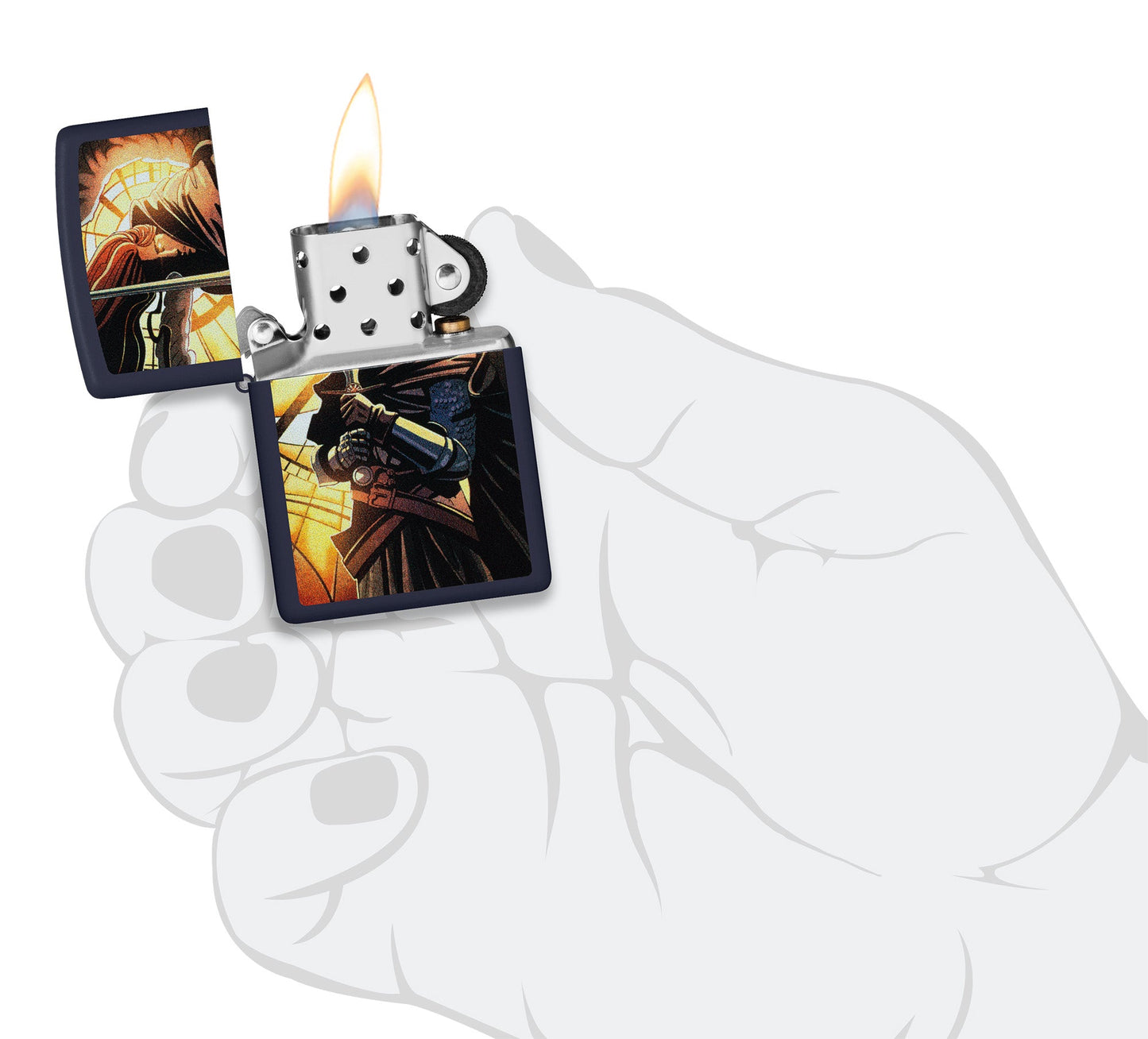 Diseño abstracto de caballero