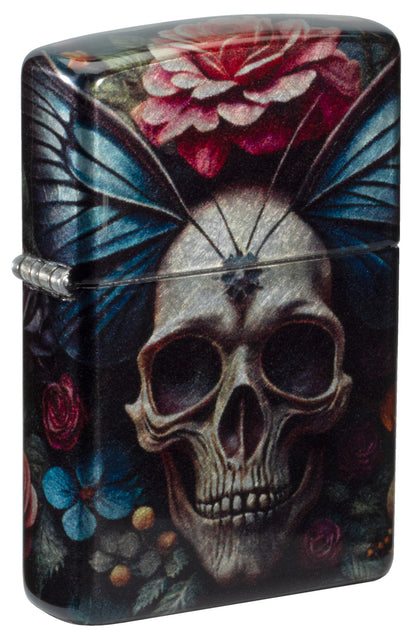 Diseño de calavera mariposa