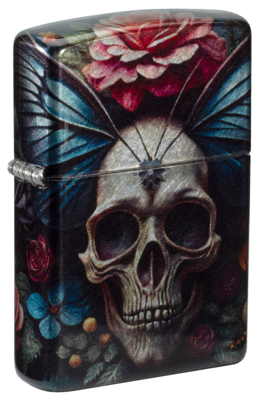 Diseño de calavera mariposa