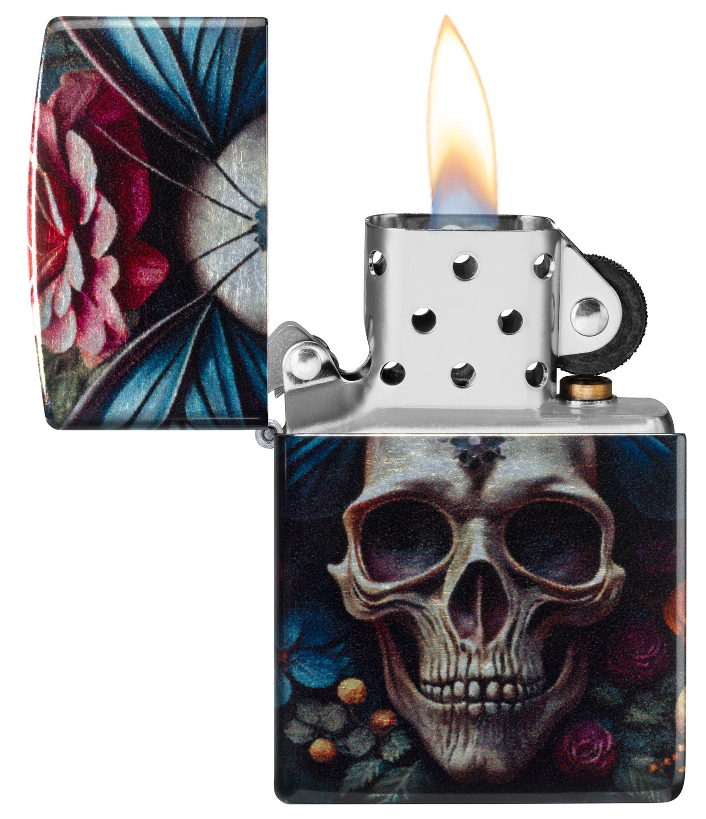 Diseño de calavera mariposa