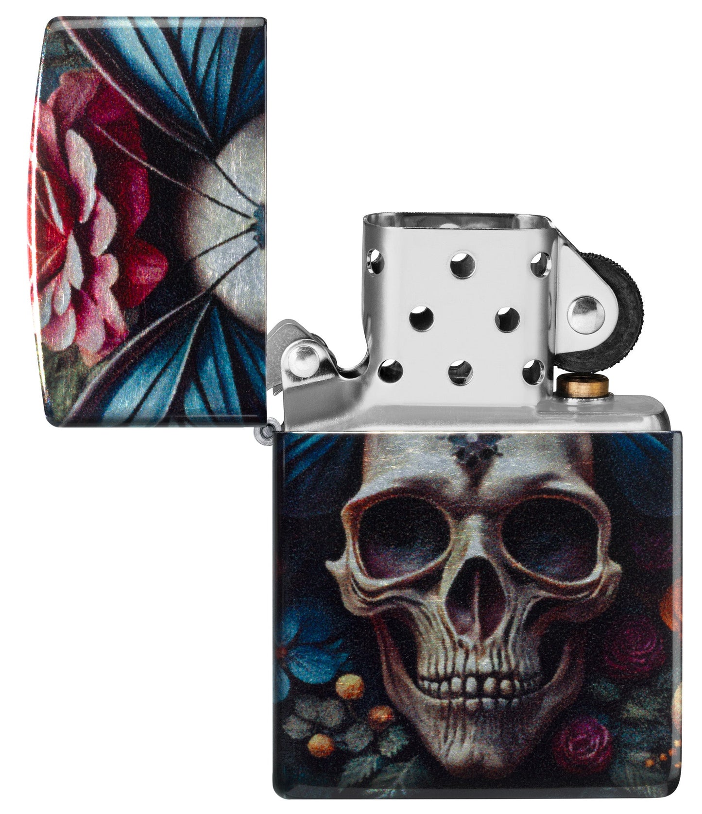 Diseño de calavera mariposa